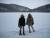 Photo sur le lac gelé