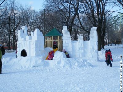 Sculpture sur neige