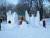 Sculpture sur neige