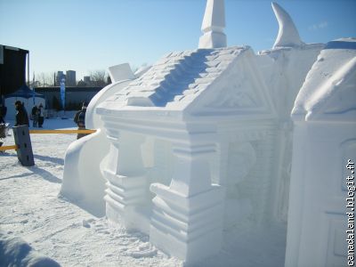 sculpture sur neige